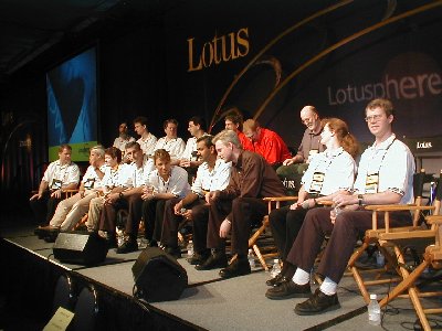 The culprits at the Pick On The Developers session