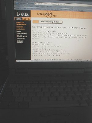 Registering for the Sphere, 10/3/2000