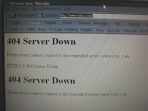Busted -- they had some technical problems