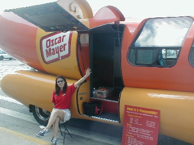 The Wienermobile and crew