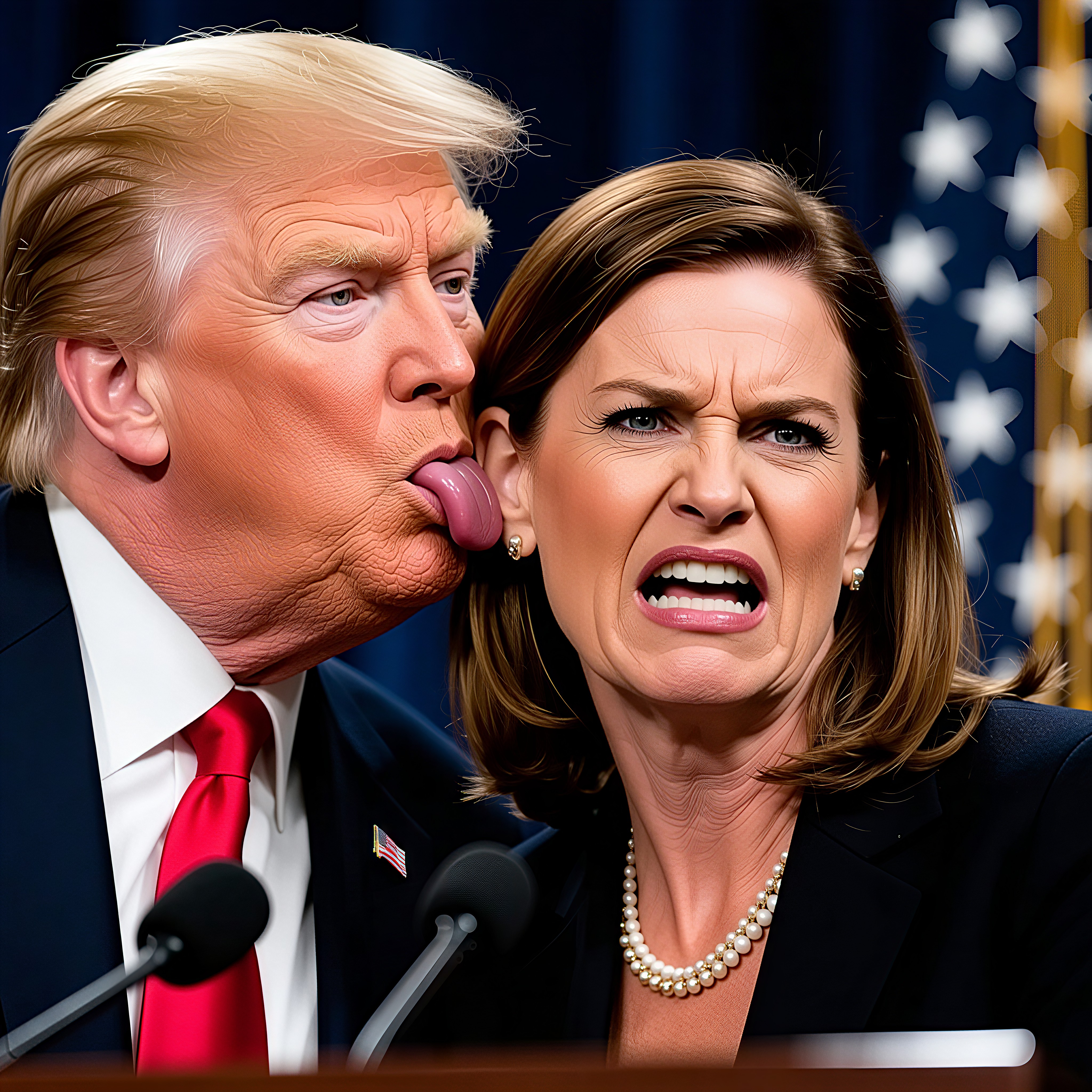 APE WEIRDO is anagram for AI POWERED. You know this has to be AI because the audience is not universally white. This could never happen in reality. 